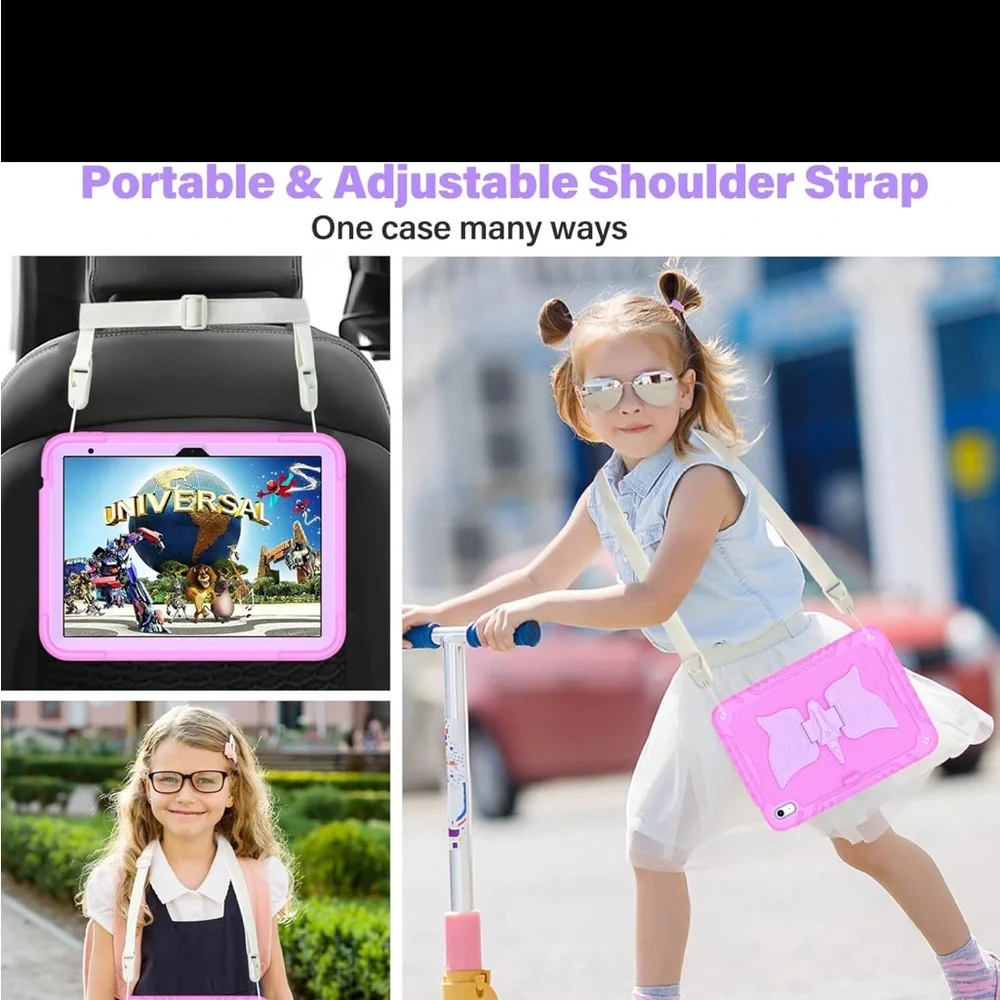 Butterfly kick stand Pink Tablet Case with Stand IPad 10th Gen NWT